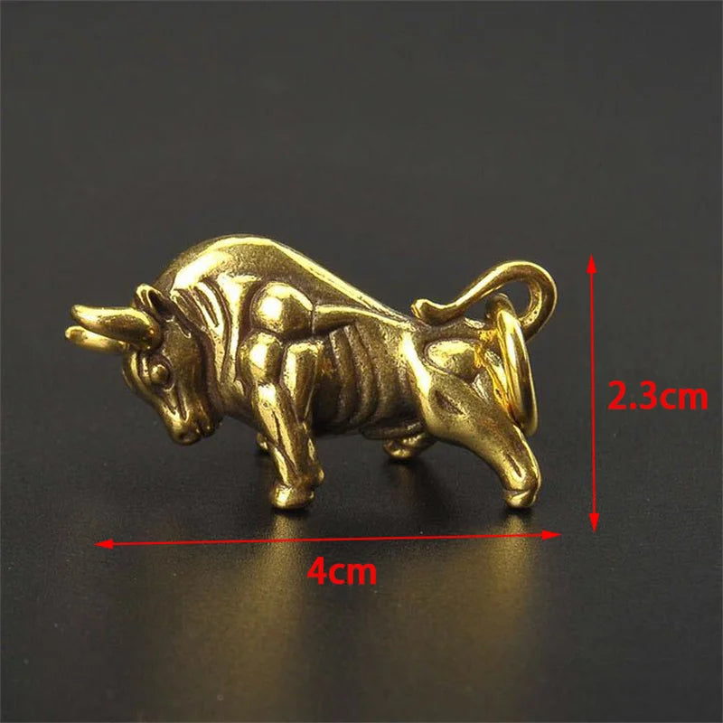 Home Office Desk Decorative Ornament Mini Retro Brass Wall Street Qme