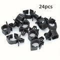 10pcs Black Plastic Automotive Wire Harness Fasteners - Secure Fixation Clamps with Cable Tie for Bellows, Tubing Qme 10pcs