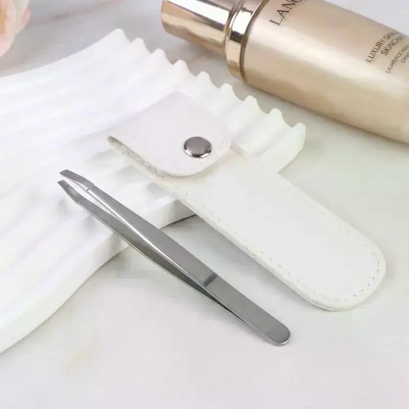 5 Stainless Steel Tweezers Eyebrows Beard Multi-functional Tool Qme