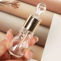 Refillable Transparent Glass Essential Oil Perfume Bottle Mini Sample Qme 1pc