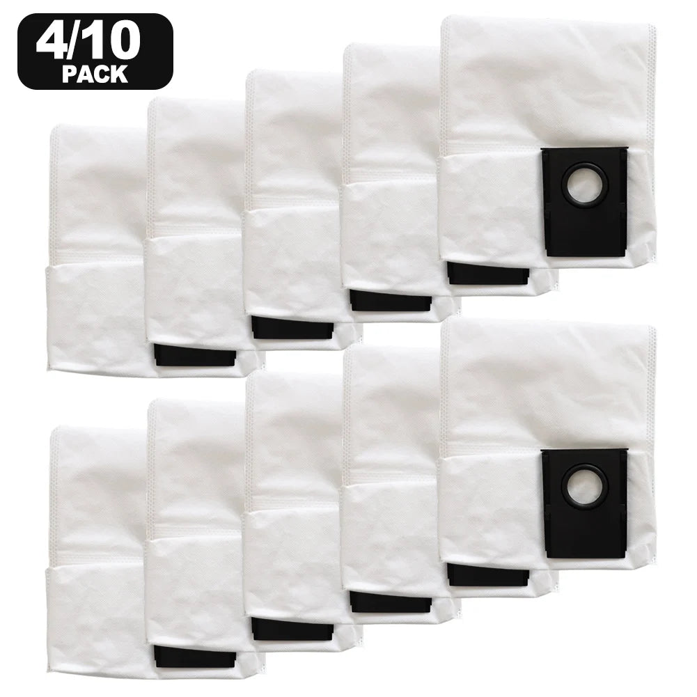 4/10 Pcs Replacement Dust Bags Compatible With For Eureka J15 For Evo Ultra Self-Emptying Robot Vacuum 3.5L Auto-Empty Bag Qme