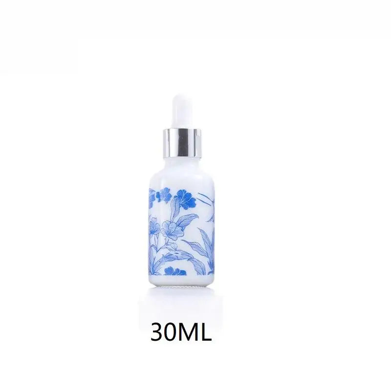 10 15 Ceramic Blue White Porcelain Essential Oil Dropper Bottles Qme 30ML