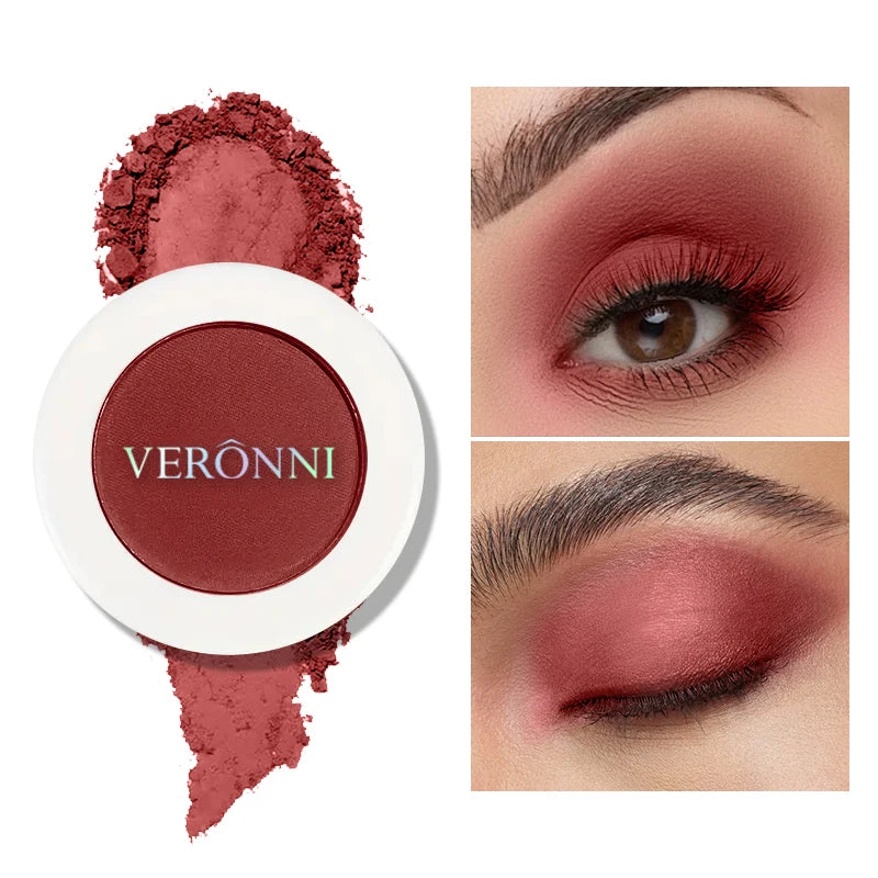 VERONNI Single Eyeshadow Matte Shimmer Glitter Pigment Waterproof Qme 105