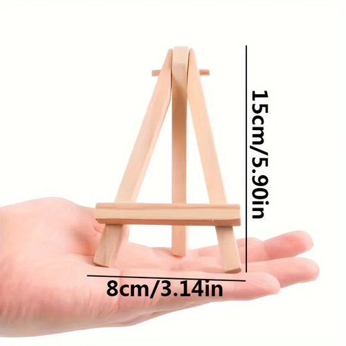 10 desktop mini desktop small picture stands, wooden sketching folding oil painting stands, photo frames Qme