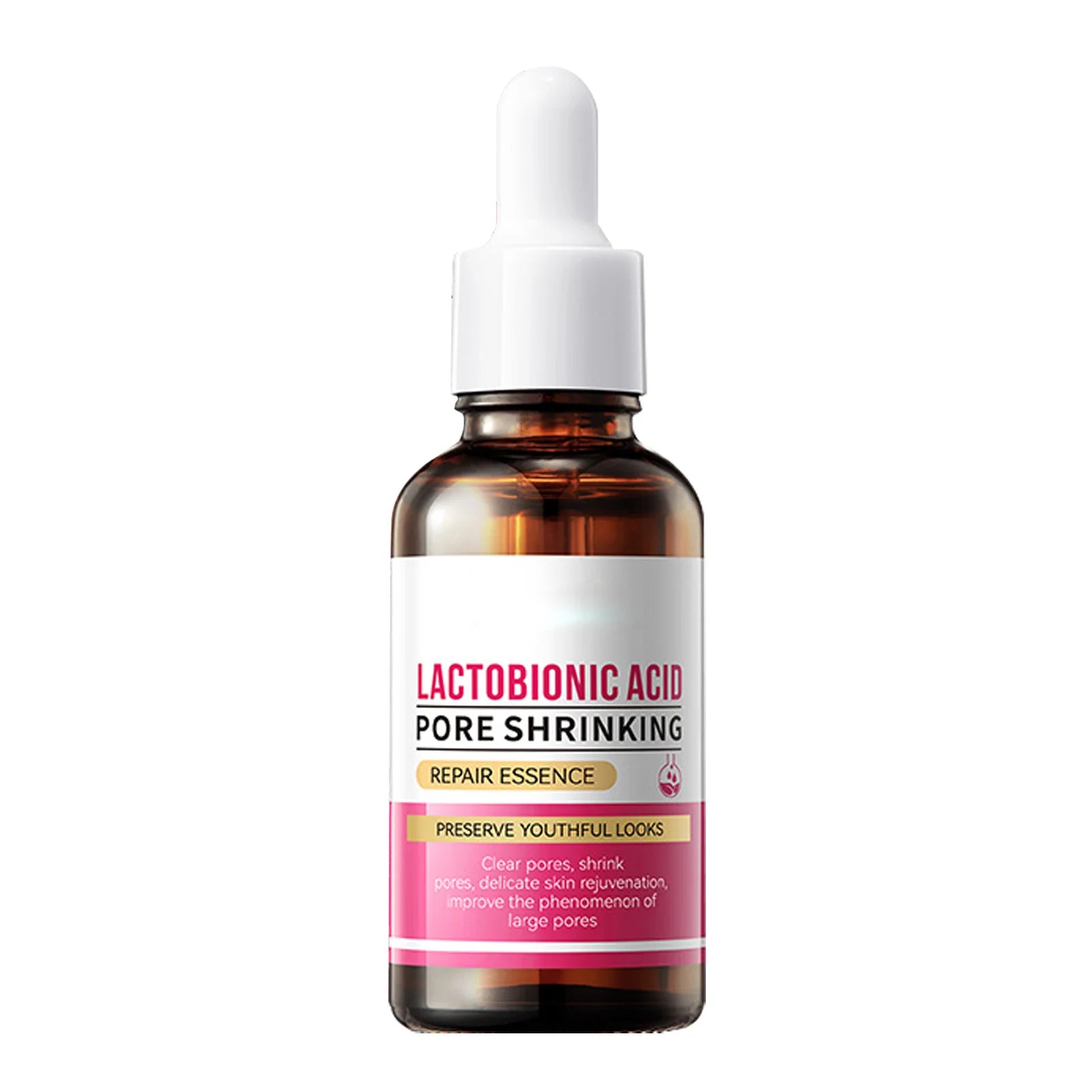 Lactobionic Acid Shrink Pore Essence Hyaluronic Firming Brighten Qme