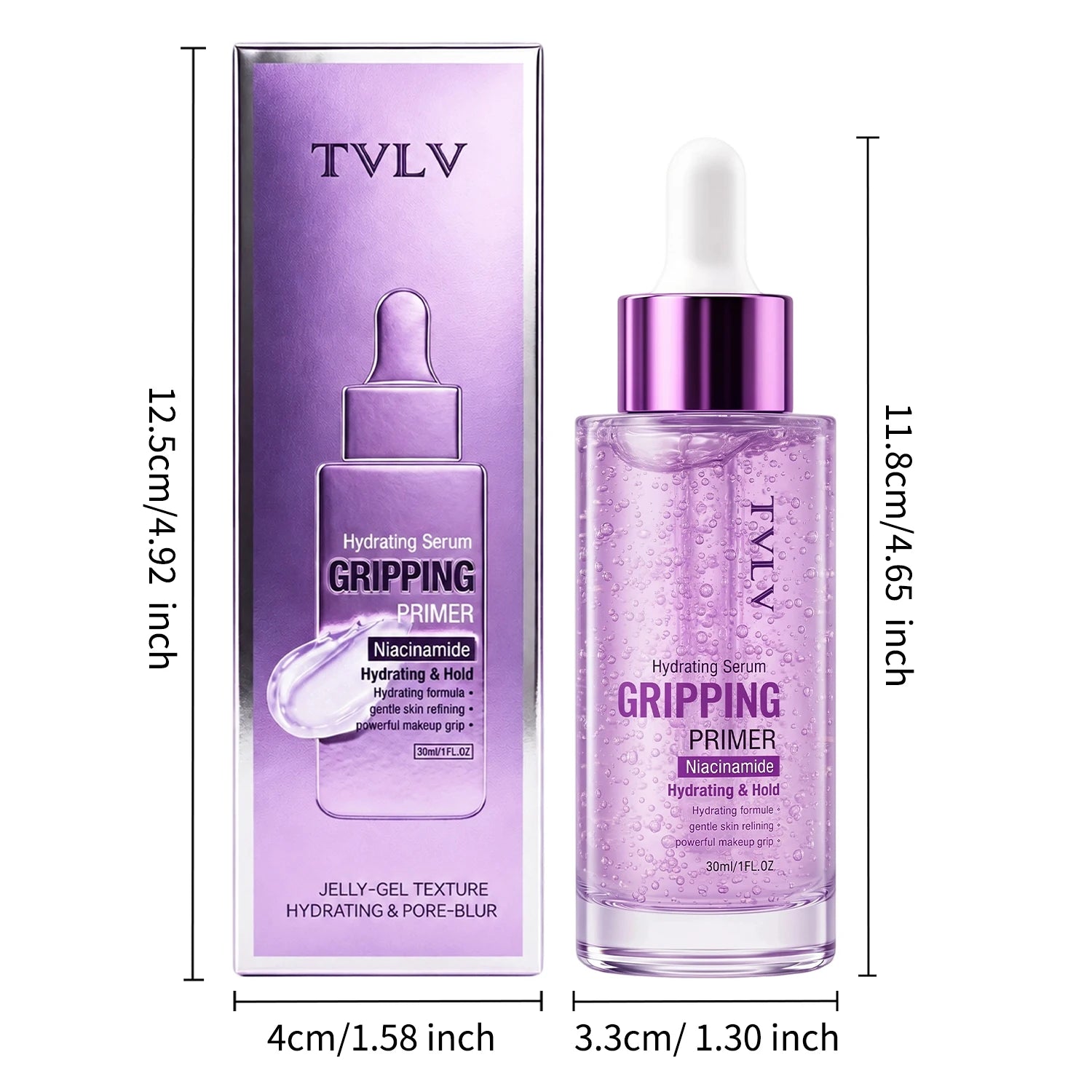 Hydrating Serum Gripping Primer Waterproof Sweat Proof Durable Qme