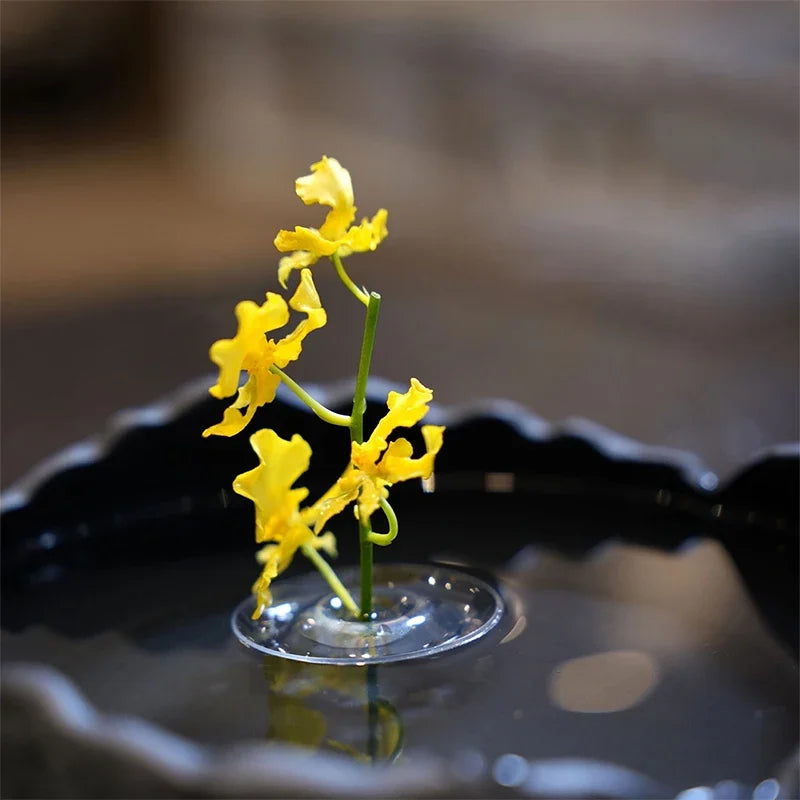 5/10pcs Hydroponic Floating Floral Holder Floating Flower Stem Holder Transparent Stem Display Arranger Organizer Tool Qme