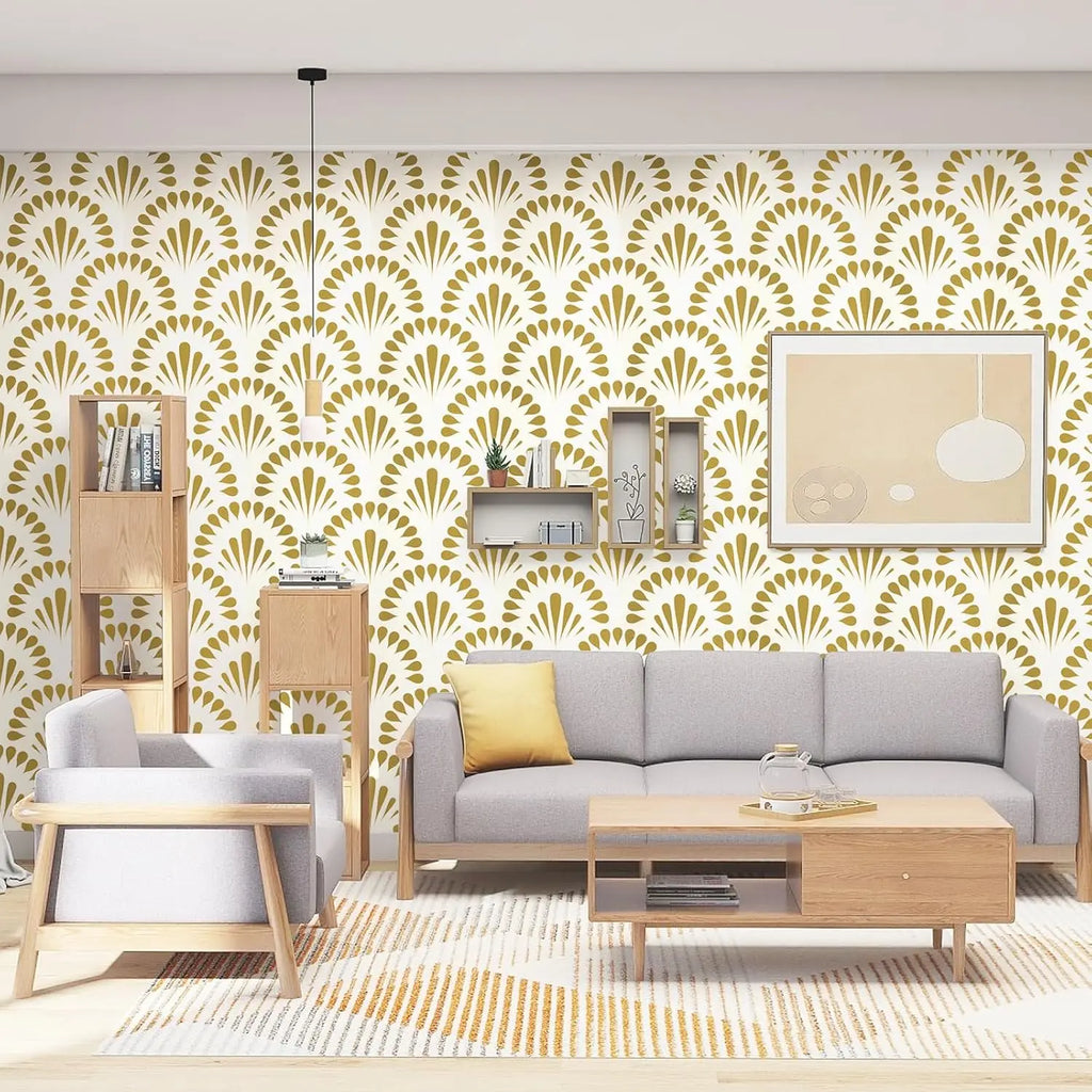 Black White Modern Wallpaper Decorative Wall Removable Self Adhesive Qme