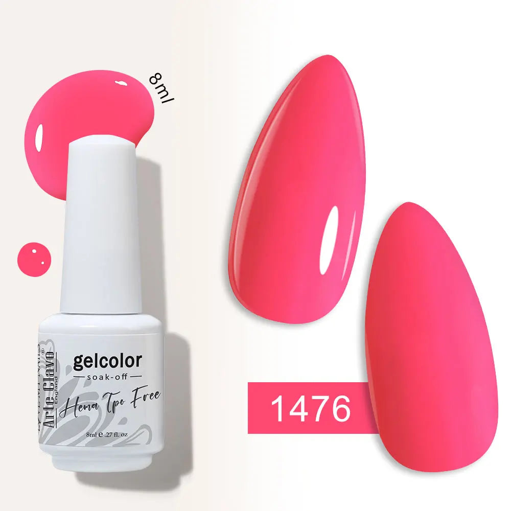 Arte Clavo Semi-permanent Gel Nail Varnish 180 Colors Semipermanent