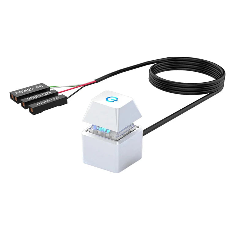 Computer Desktop Switch 2m Led Lights Motherboard External Boot Power Qme A4