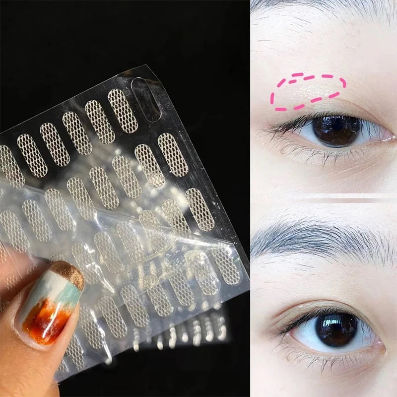 Natural Eye-lift Self-adhesive Mesh-lace Eyelid Tapes Stickers Women Qme