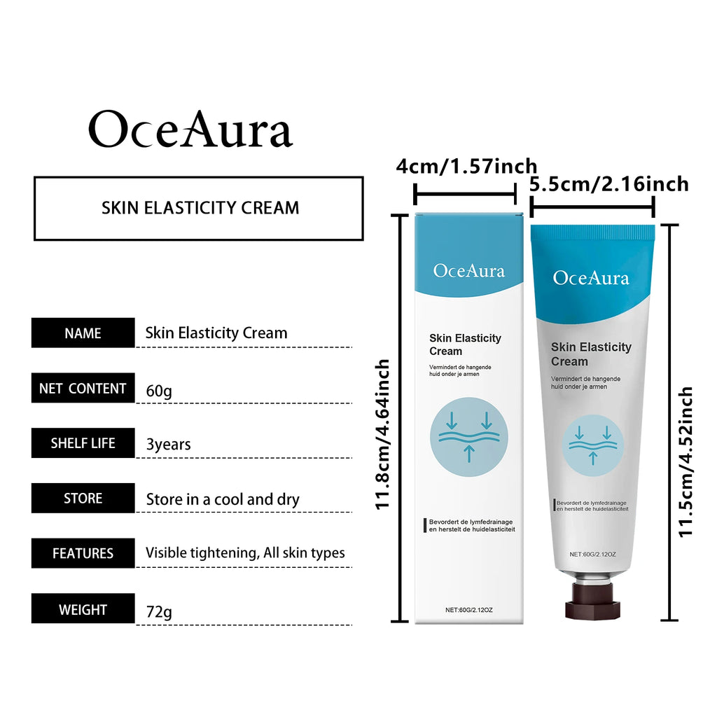 OceAura Skin Elasticity Cream Microcirculation Activating Skin Tightening Contour Sculpting Moisturizing Body Skin Firming Cream Qme