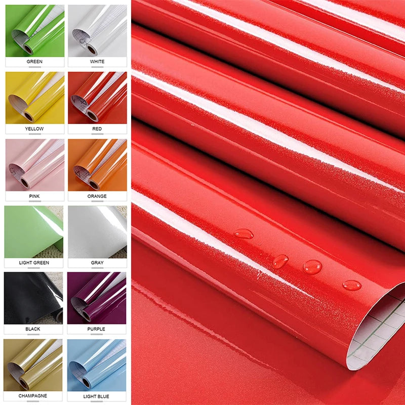 DIY Decorative Film PVC Self Adhesive Wall Paper Furniture Renovation Qme
