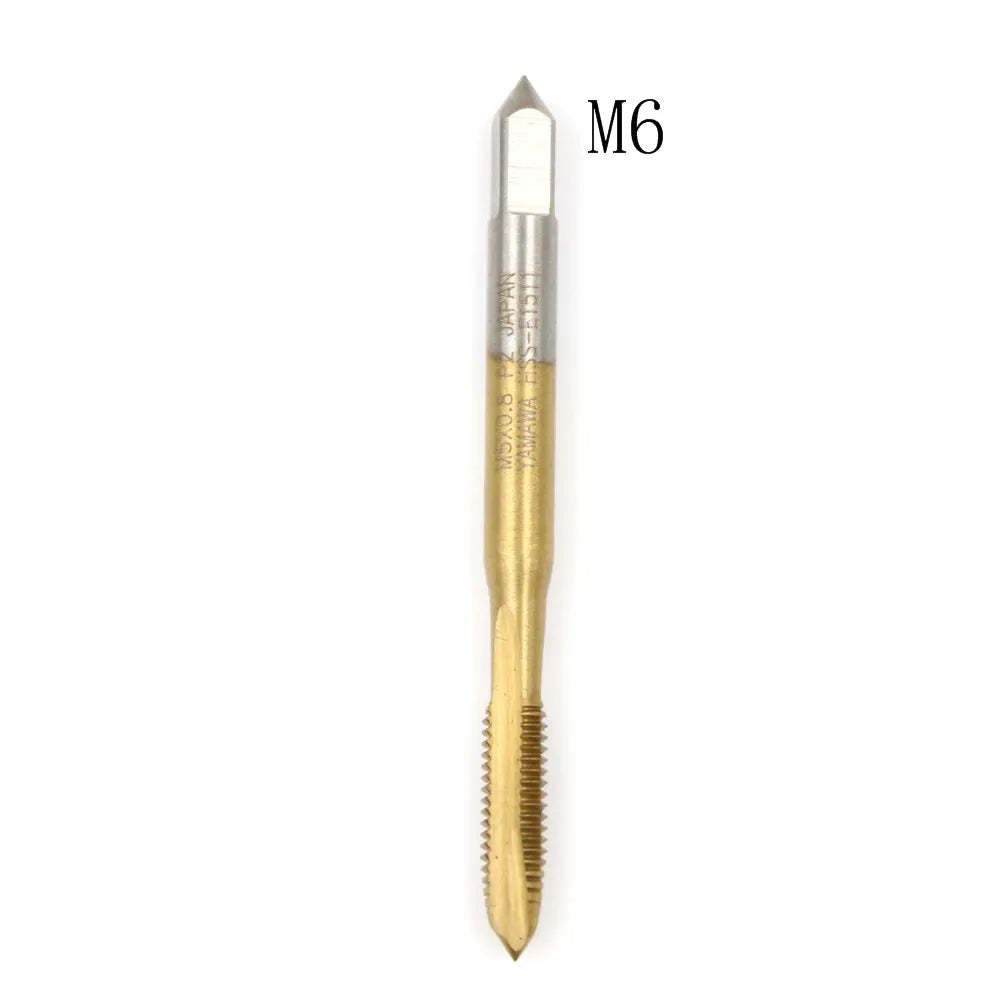 M2/M2.5/M3/M3.5/M4/M5/M6/M8 HSS Metric Straight Flute Thread Screw Tap Plug Tap Qme M6