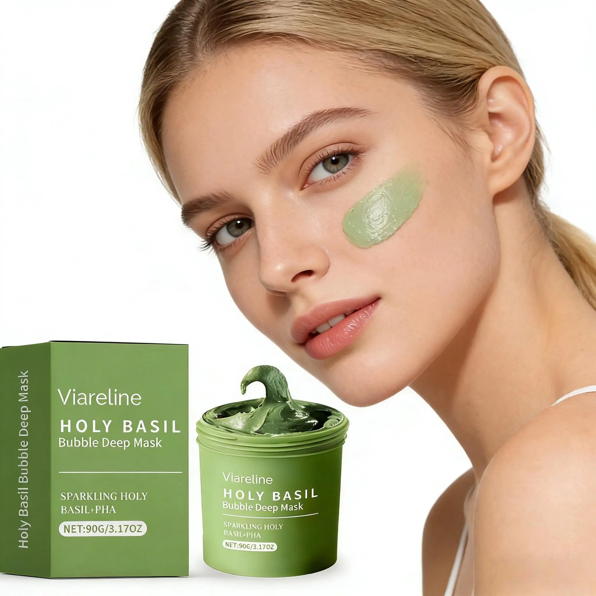 Face Cleansing Bubble Mask Deeply Shrinking Pore Cleans Blackhead Oil Control Anti-Acne Improve Rough Skin Brighten Nourish Mask Qme