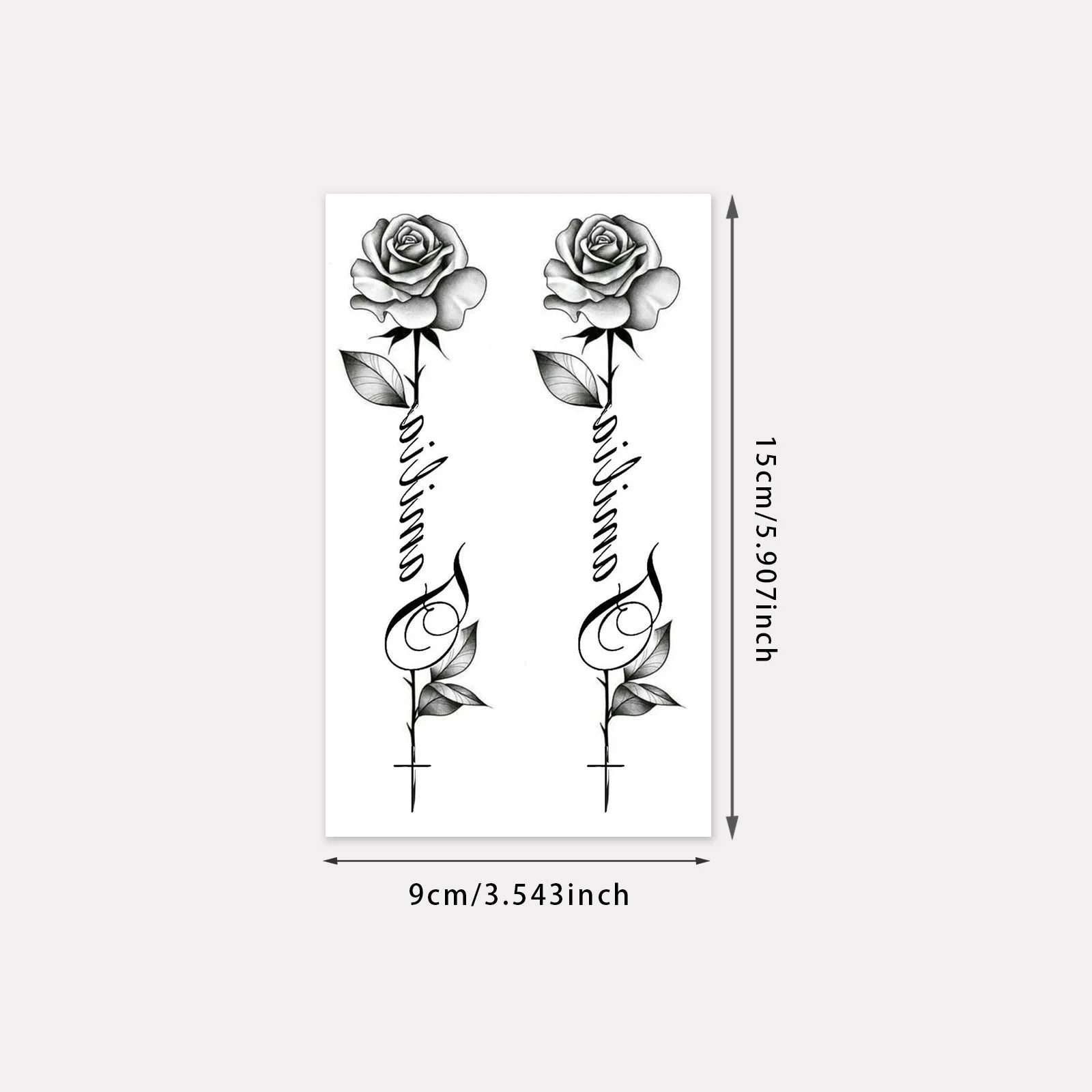 Minimalist Leaf Vine Tattoo Sticker Waterproof Long Lasting Fine Line Temporary Tattoo for Women Finger Hand Qme LA-662