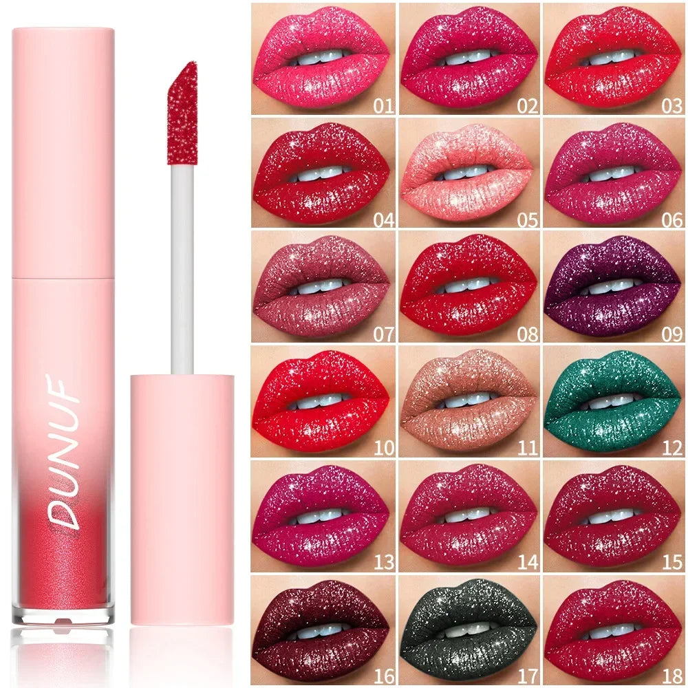 Pearlescent Lipstick Waterproof Long-lasting Lip Gloss Easy Paint Qme