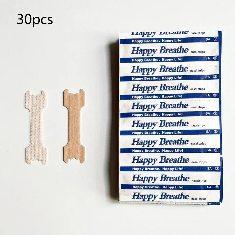 10/30/50/100Pcs Breathing Nasal Strips Improvement of Snoring AntiSnoring Strips Easier Better Breathe Health Care Sleeping Well Qme 30pcs