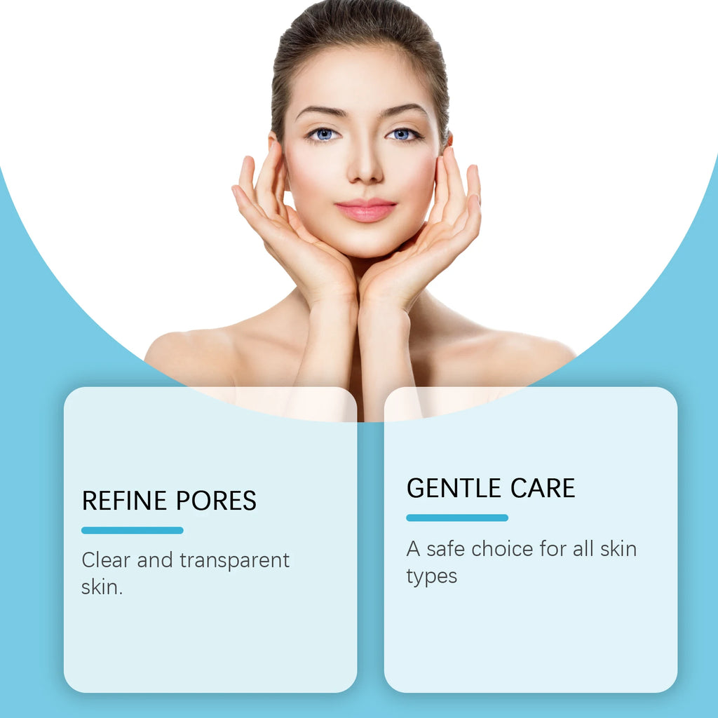 AHA BHA Toner Gentle Exfoliating Toner for Oily Skin Pore Refining Soothing Hydrating Facial Essence Daily Oil Control Skincare Qme