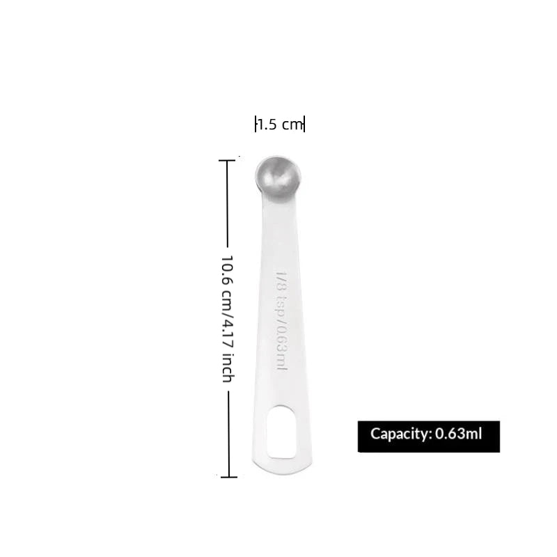 Stainless Steel Measuring Spoon 1 5 Scale Ruler Kitchen Cooking Qme 63ml