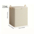 Extra Large Quilt Storage Bag for Home Moving Bedroom Clothes Organizer Packing Sack, Travel Luggage Storage Container Qme 220L