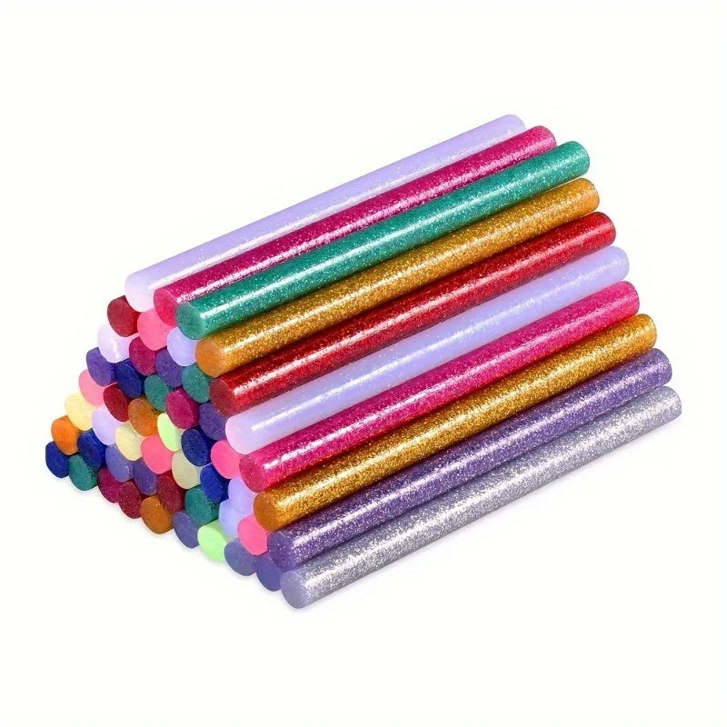 50pcs Hot Glue Sticks 7mm X 100mm For 20W-30W Mini Hot Melt Glue Gun Qme