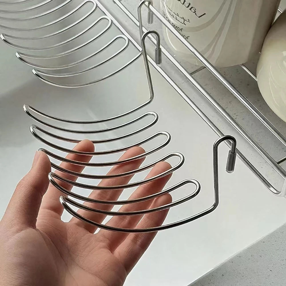 Expand Hanging Stainless Steel Storage Basket 1/3/5Pcs Sink Drain Rack Practical Holder For Kitchen Household Small Supplies Qme