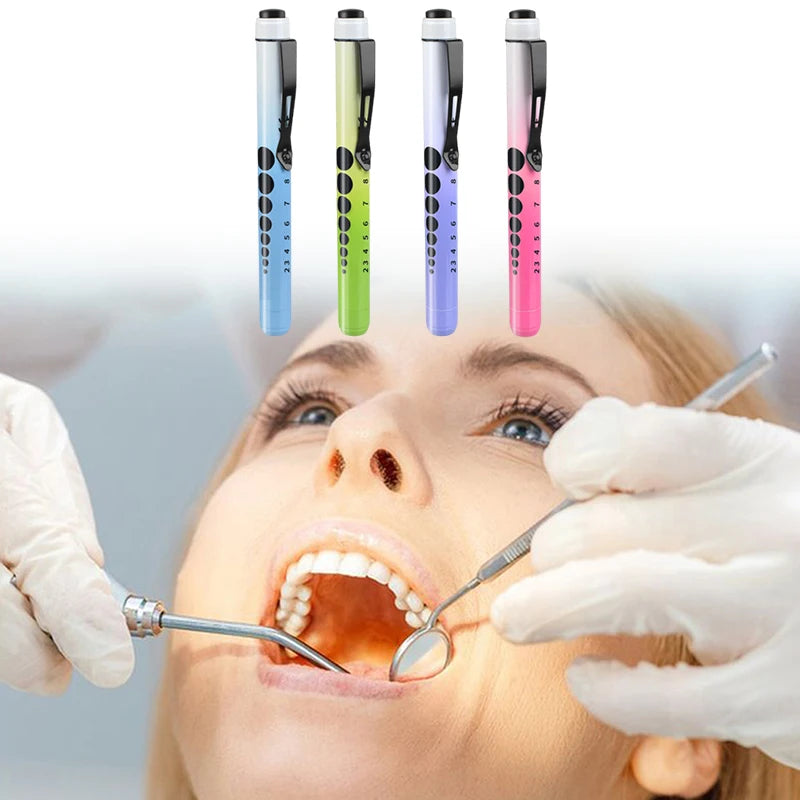 Medical Pen Light Portable Pocket LED Penlight Torch Otoscope Qme