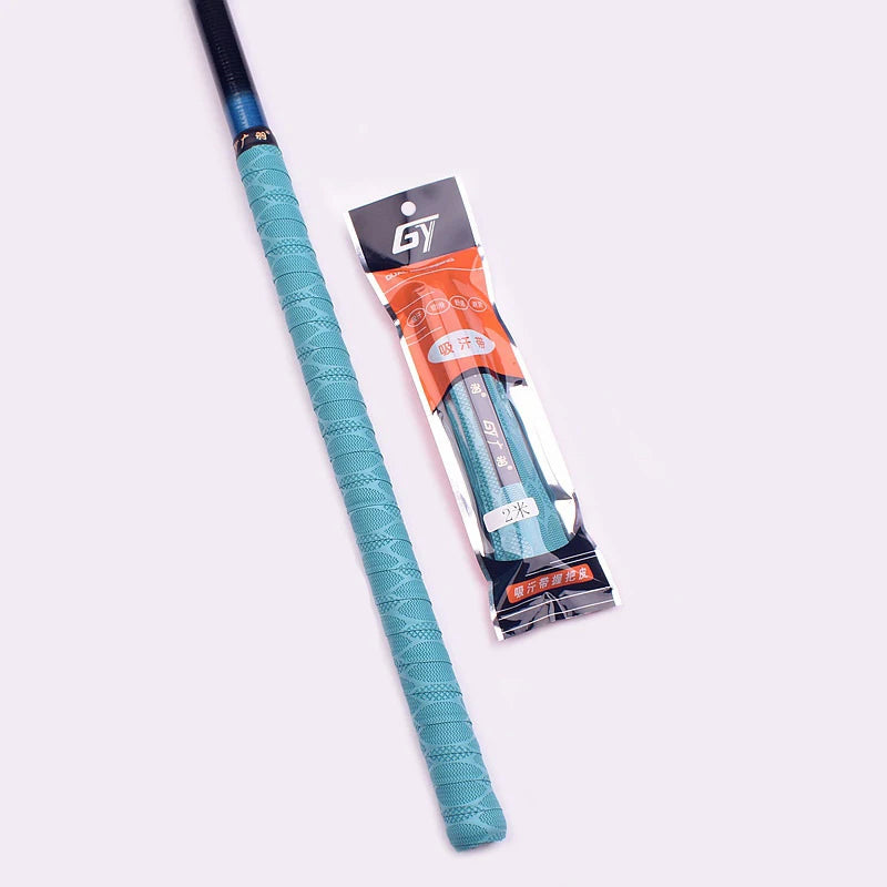 2M Anti-slip Sport Fishing Rods Over Grip Sweat Band Griffband Tennis Qme
