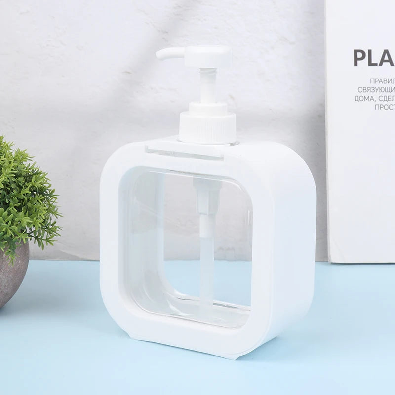 300/500Ml Kitchen Liquid Soap Dispenser Empty Pump Shampoo Bottle Dish Soap Container Bathroom Shower Gel Laundry Liquid Storage Qme 500ml White