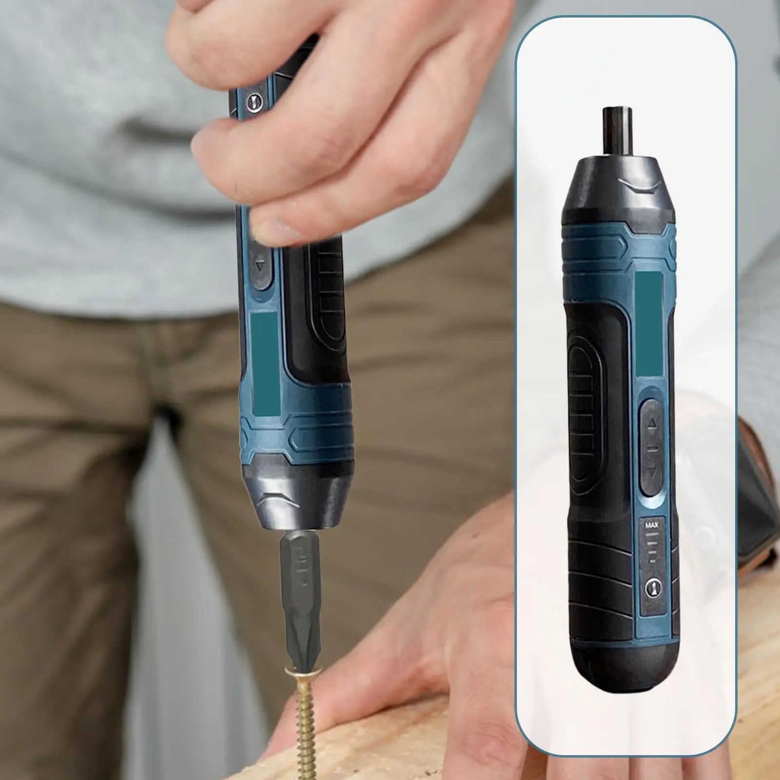 Power Screwdriver Professional Magnetic Comfortable Grip Electric Qme