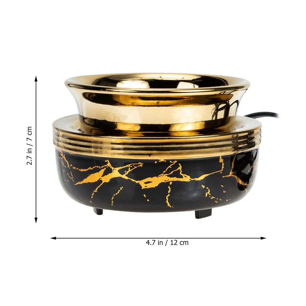 Ceramic Incense Burner Bowl for Meditation Relaxation Aromatherapy Stress Relief Bedroom Yoga Room Decor Compact Scented Wax Qme