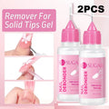 Wear Nail Needle Tube Polish Remover Solid Patch Glue UV Jelly Fast Qme 2pcs