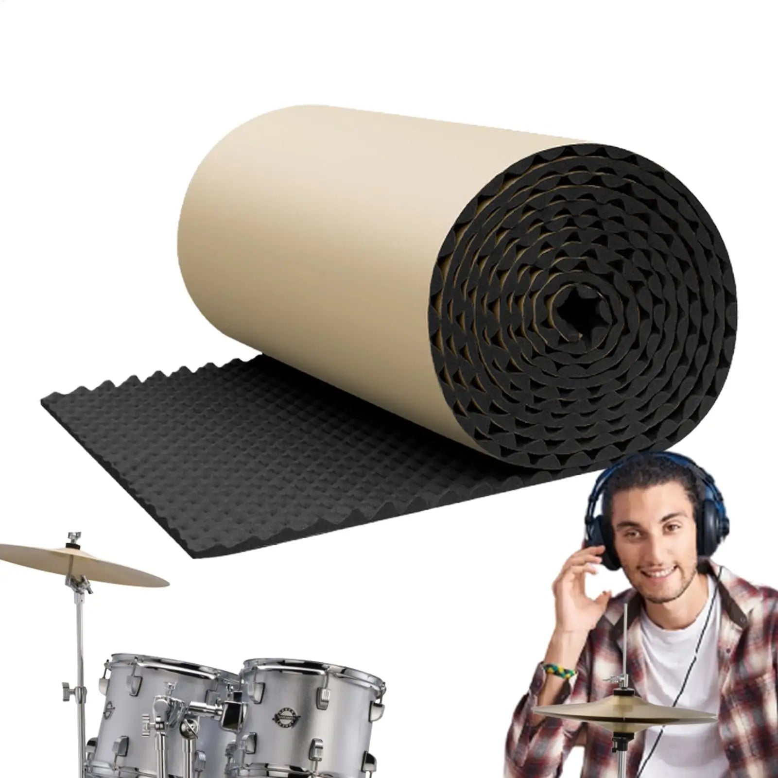 Noise Dampening Panels Sound Dampening Pads Acoustic Panels Noise Reduction Panels Waterproof Sound Barrier Self-Adhesive Sound Qme