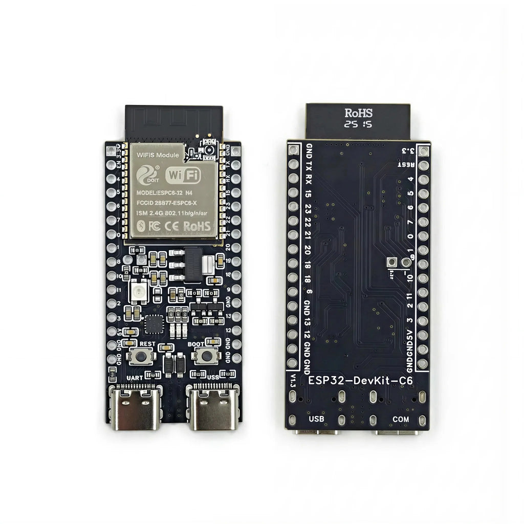ESP32-C6-DevKitC-1 Development Board ESP32 N4 Core Board 4MB Flash WIFI6 BLE Zigbee Compatible ESP32 Module Qme