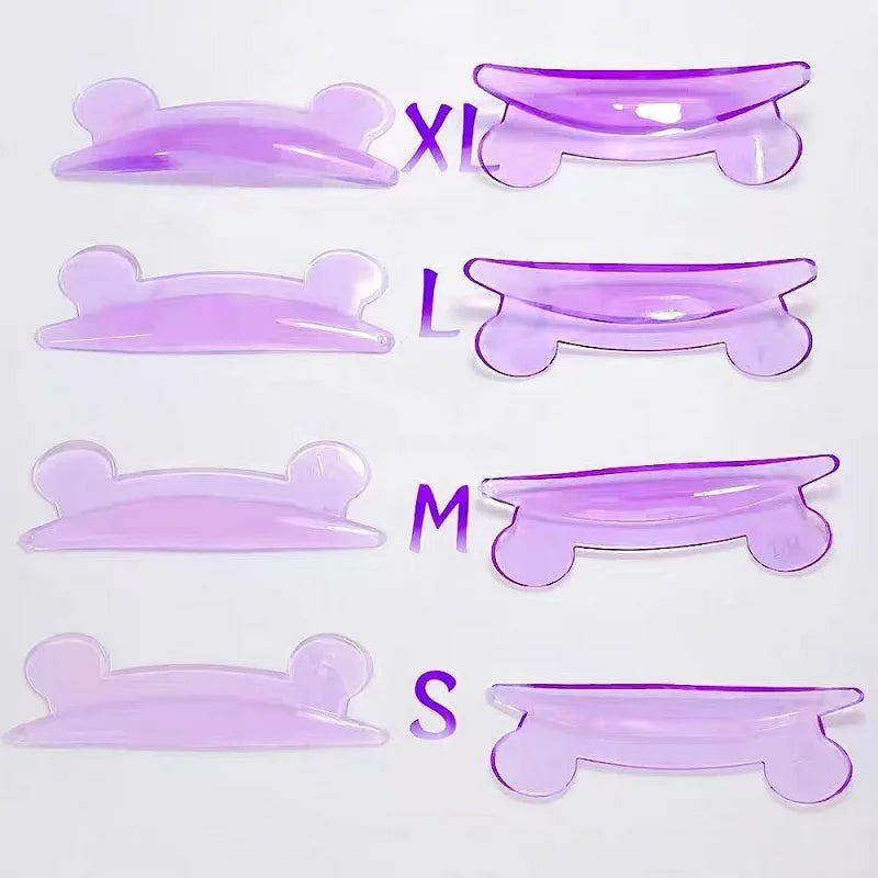 4Pairs Eyelash Lifting Silicone Lamination Pad Reusable Perm Rods 3D Qme