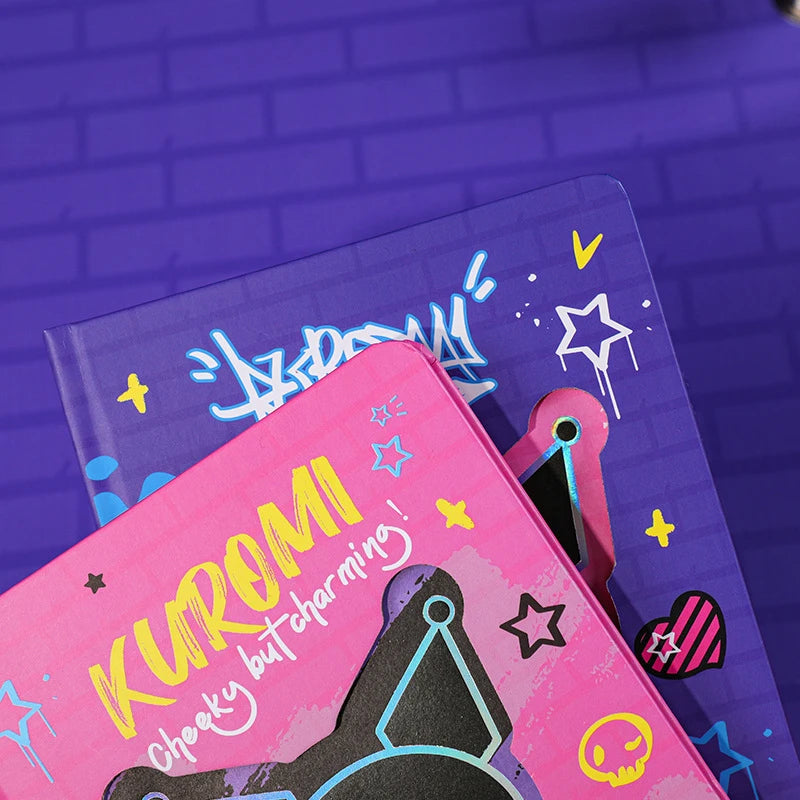 Clow Lee Cartoon Hardcover Double-sided Writing with Built-in Bookmark and Notes Student Drawing B6 Window Notebook Qme