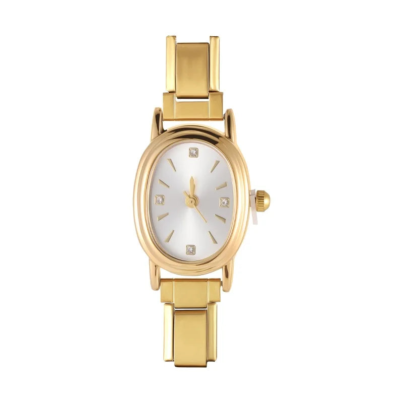Fashion Women's Stainless Steel Square Flowers Watch Round Moon Sun High Quality Watch Bracelet For Friend Birthday DIY Bracelet Qme Style 7