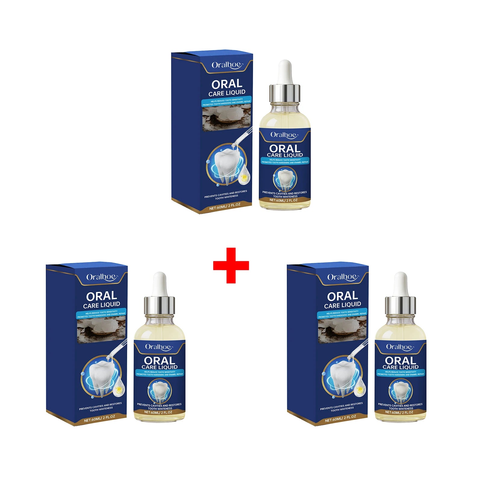 Teeth Whitening Essence Remove Tartar Stains Reduce Dental Plaque Protect Enamel Damaged Gum Repair Serum Anti Caries Toothpaste Qme 3pcs Boxed