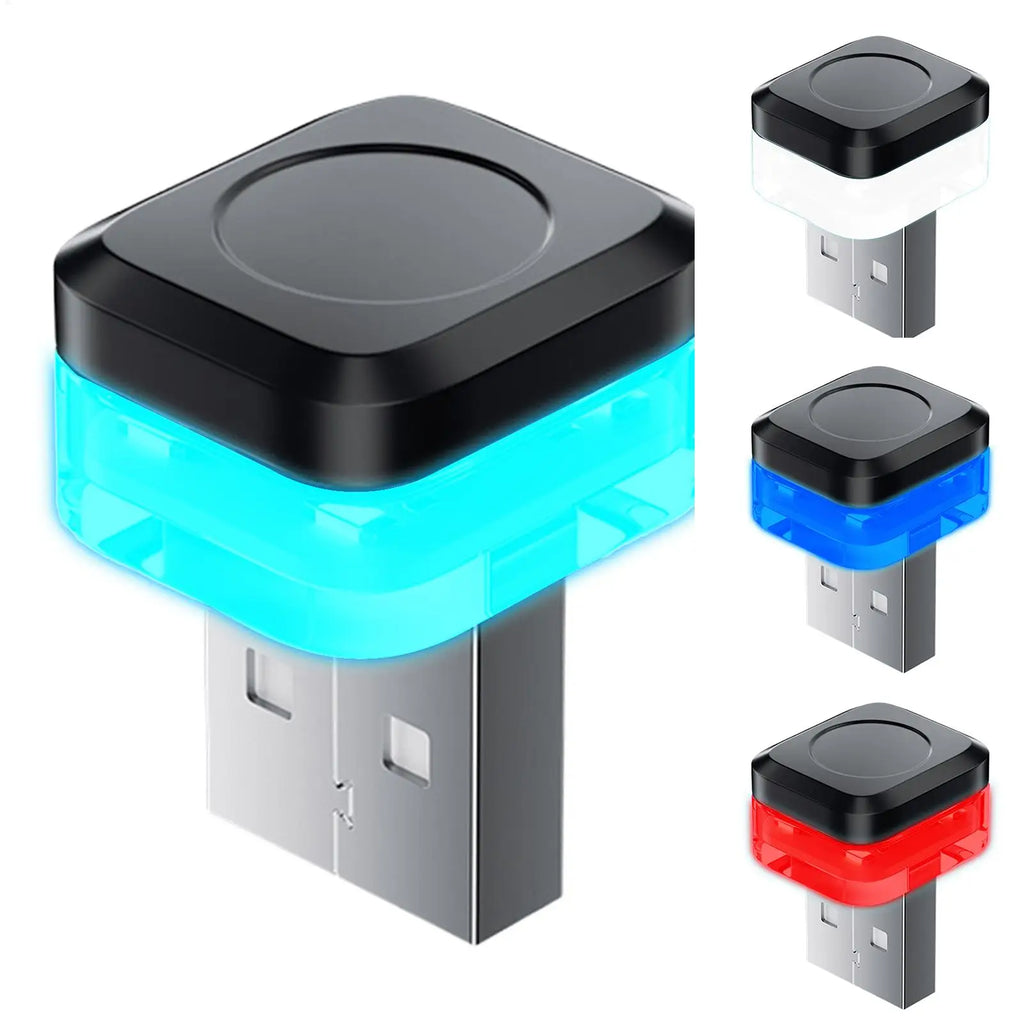Car LED Lights Interior Wireless LED USB Car Light Interior Ambient Light Wireless 4 colors Night Light Multiple Modes Qme