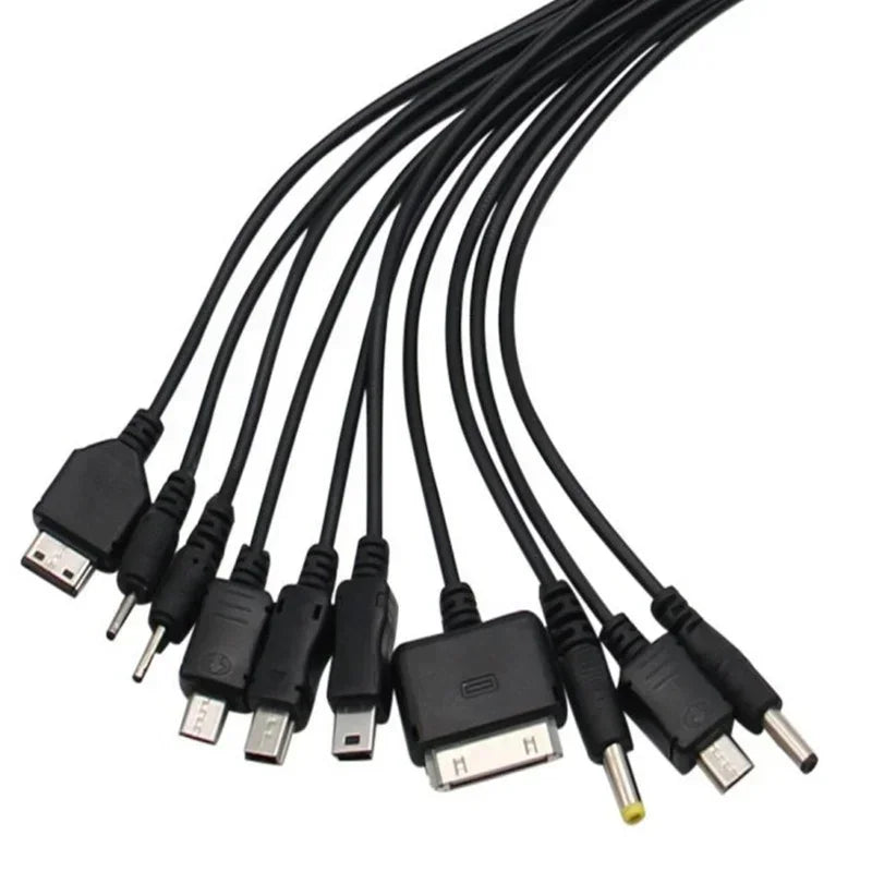 10pcs 10 In 1 Micro USB Multi Charger Usb Cables for Mobile Phones Cord for LG KG90 SAMSUNG Sony Phone Qme