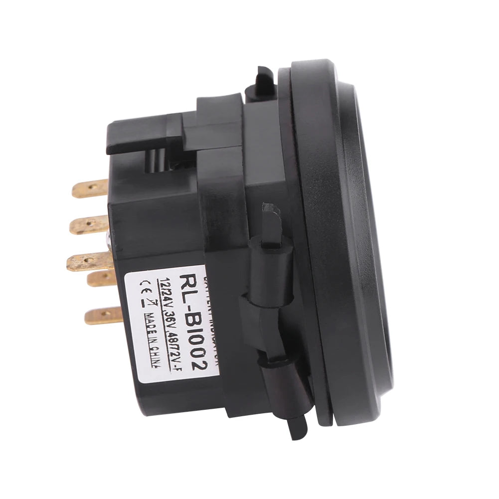 Battery Gauge Battery Meter 12V/24V/36V/48V/72V LED Digital Battery Indicator Meter Gauge for Battery Indicator Meter Qme