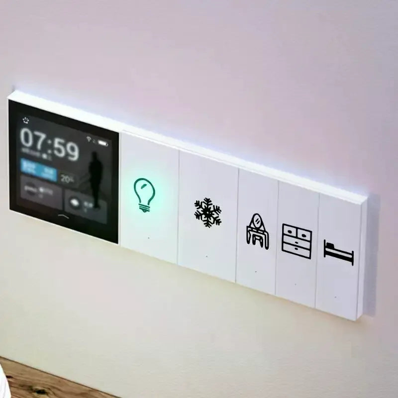 1PCS Clear Transparent Light Switchs Label Sticker Waterproof Switchs Panel Labels For Home Office Bedroom Kitchen Qme