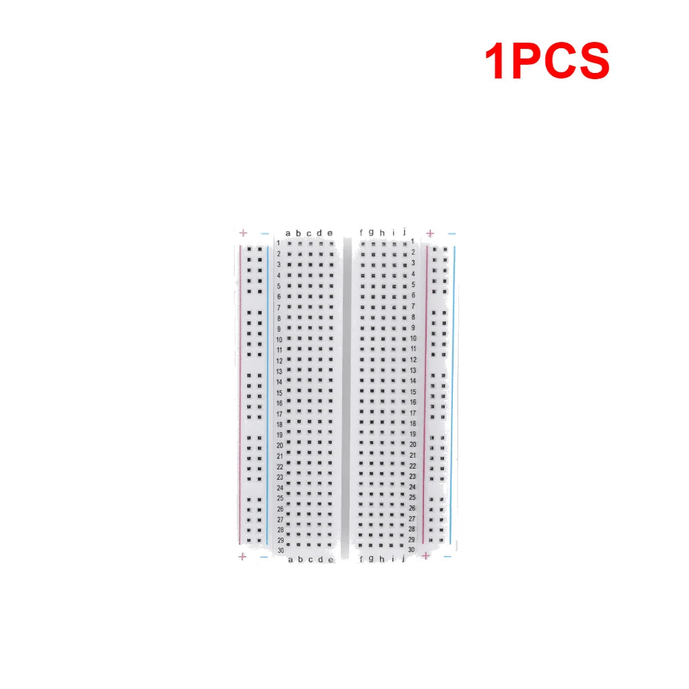 DIY Mini Bread Board Spliceable Universal Test Protoboard 400 Tie Points Solderless PCB Breadboard for Bus Test Circuit Board Qme 1PCS
