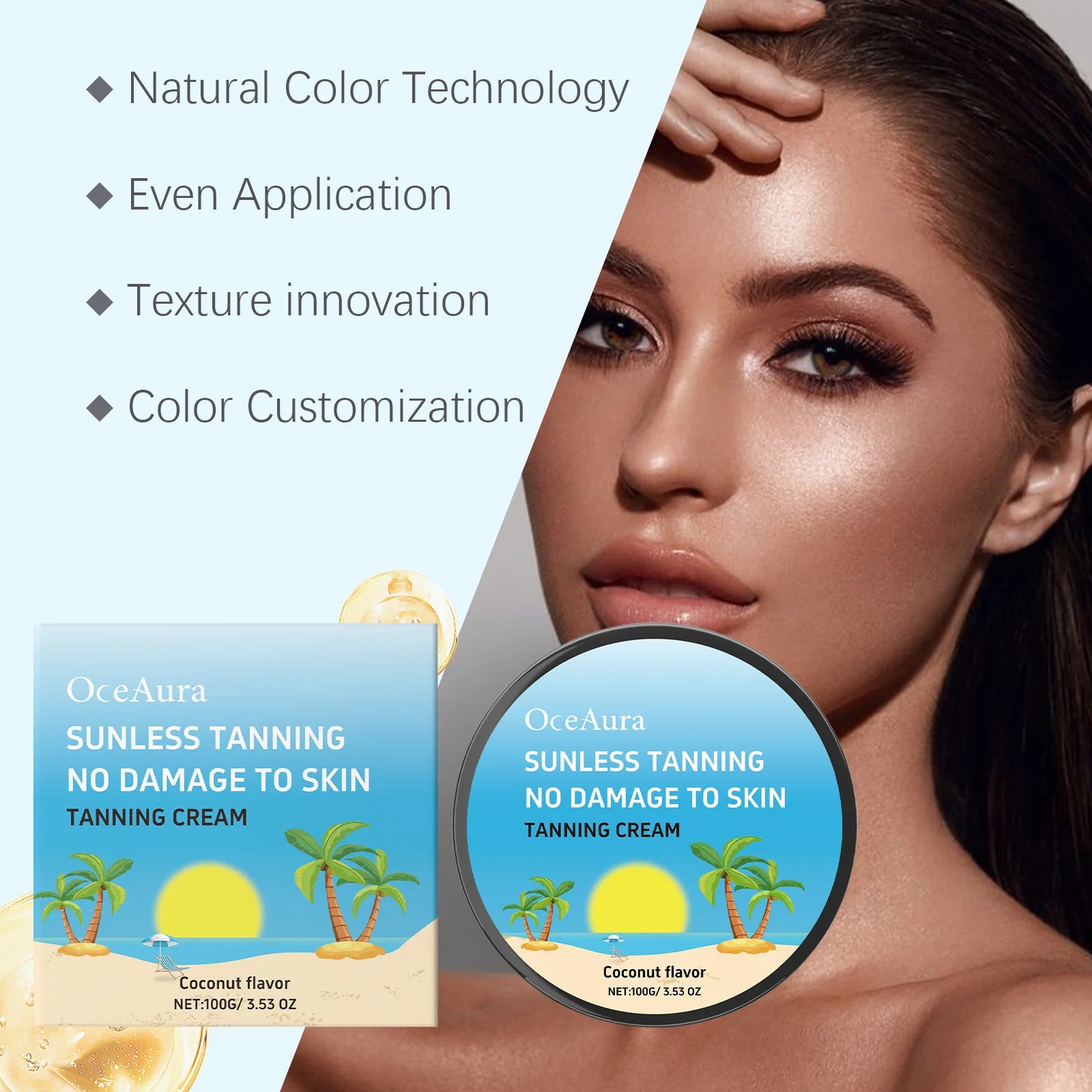 Skin Self Tanning Cream Instant Sunless Tanning Refreshing Sunless Bronzing Brown Body Lotion Gradual Tanner Self Tanner Qme