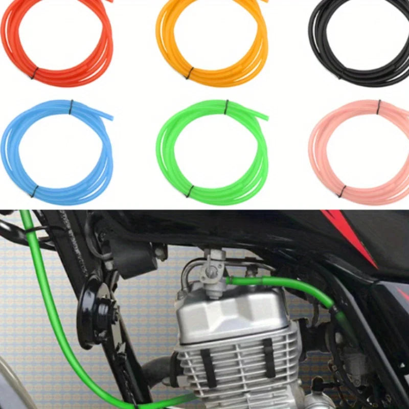 1M Rubber Motorcycle Hose: Petrol Pipeline Fuel Line for ATV, Scooter, and Dirt Bike Qme