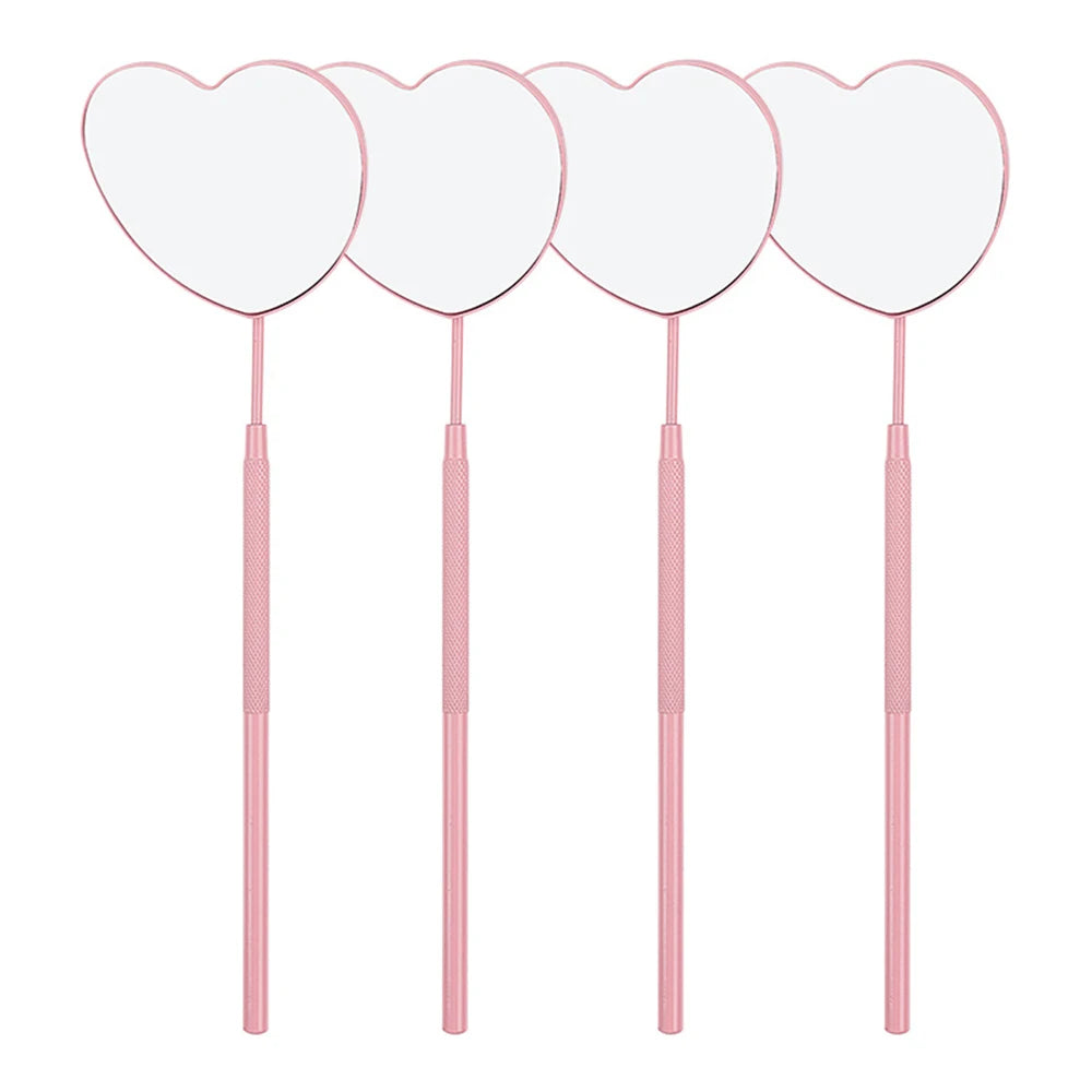 False Eyelashes Mirror Connected Eyelash Inspection Heart Shaped Long Qme