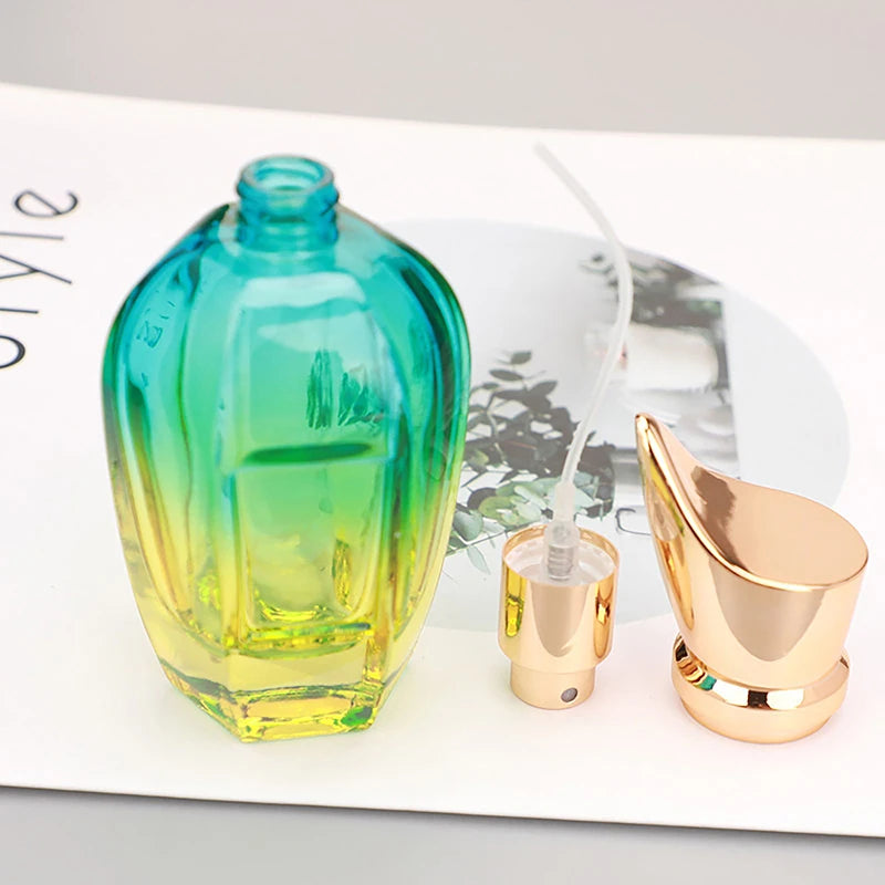 Refillable Glass Perfume Atomizer Portable High-capacity Empty Bottle Qme