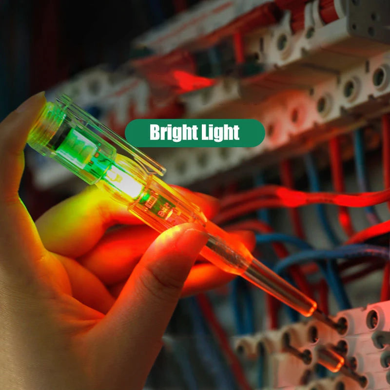 Induced Electric Tester Pen Screwdriver Probe Light Voltage Detector Qme