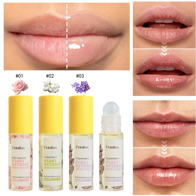 Plant Essence Moisturizing Lip Oil Soft Nourishing Lips Natural Qme